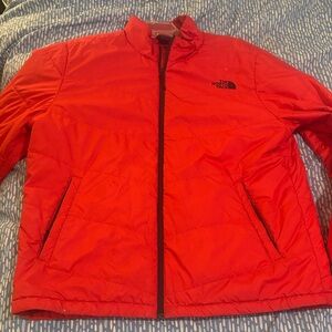 The North Face Men's Vibrant Red Puffer Jacket